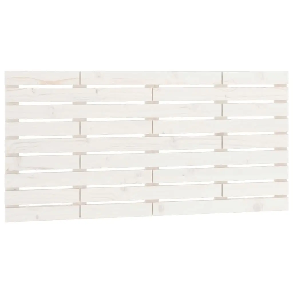 Wall Headboard White 141cm Solid Pine Wood
