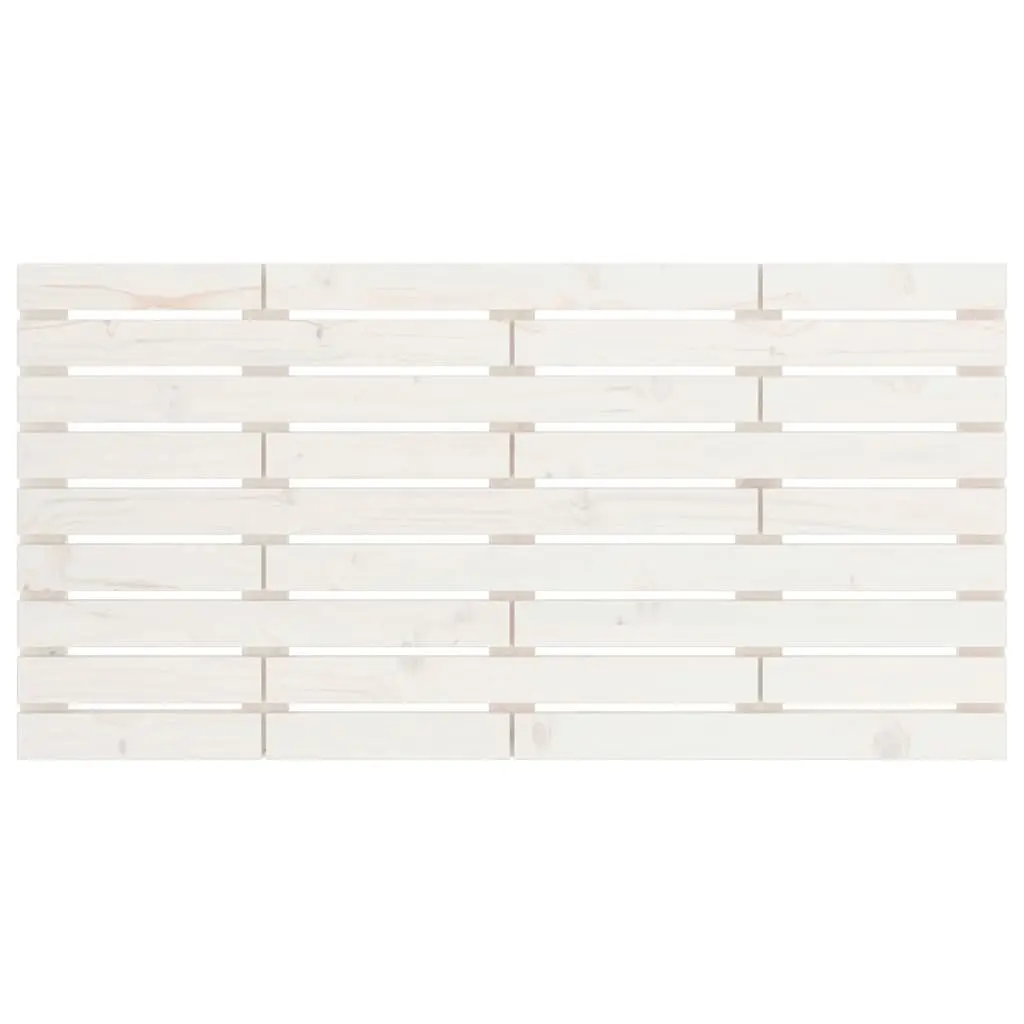 Wall Headboard White 141cm Solid Pine Wood