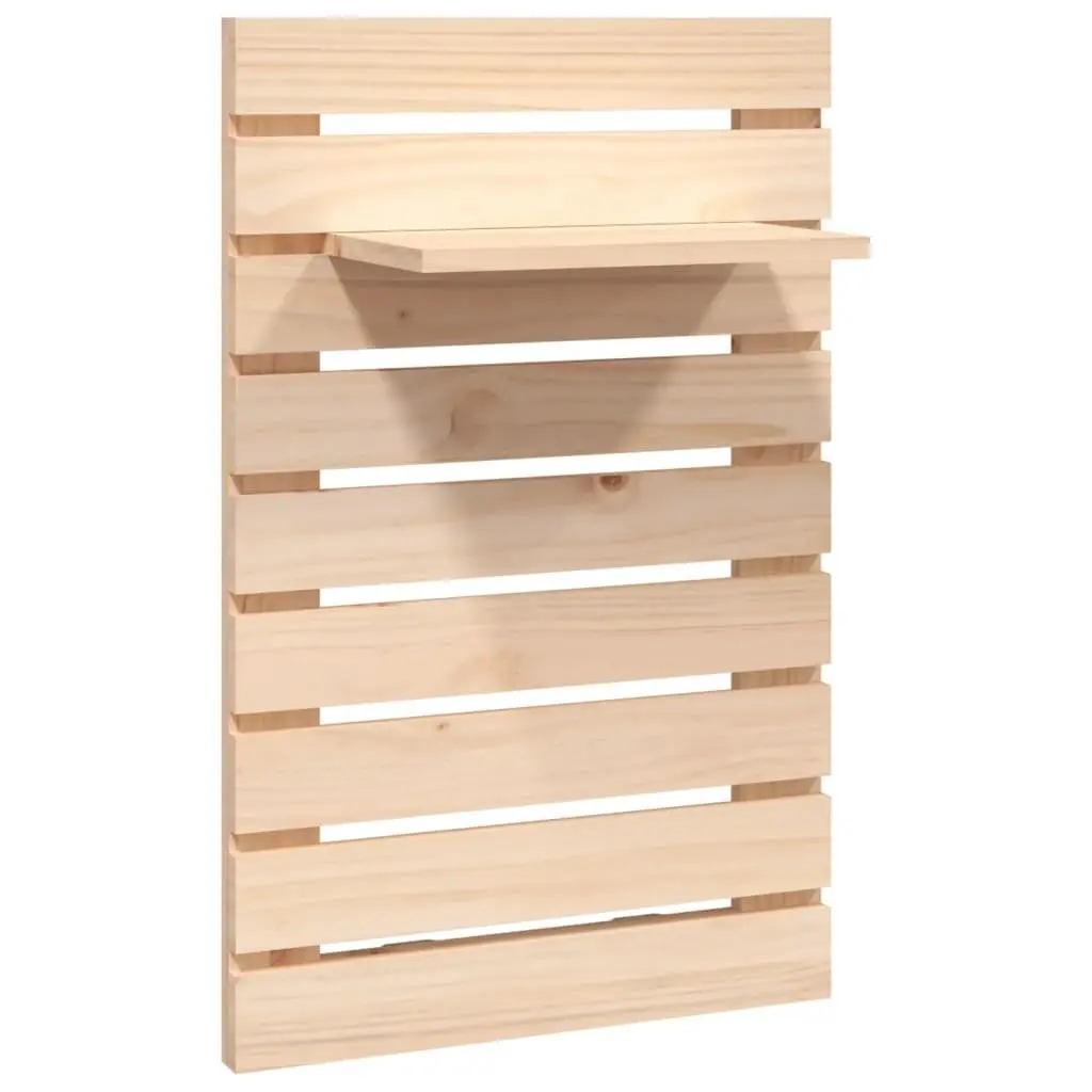 Wall-mounted Bedside Shelves Brown Solid Wood Pine 2 Piece