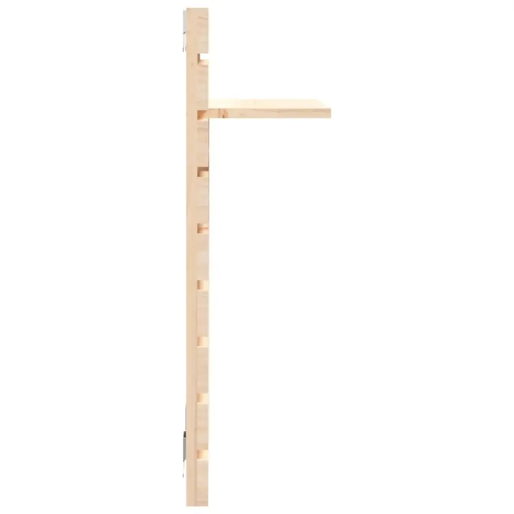 Wall-mounted Bedside Shelves Brown Solid Wood Pine 2 Piece