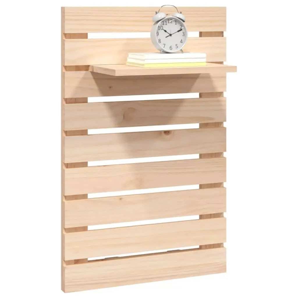 Wall-mounted Bedside Shelves Brown Solid Wood Pine 2 Piece