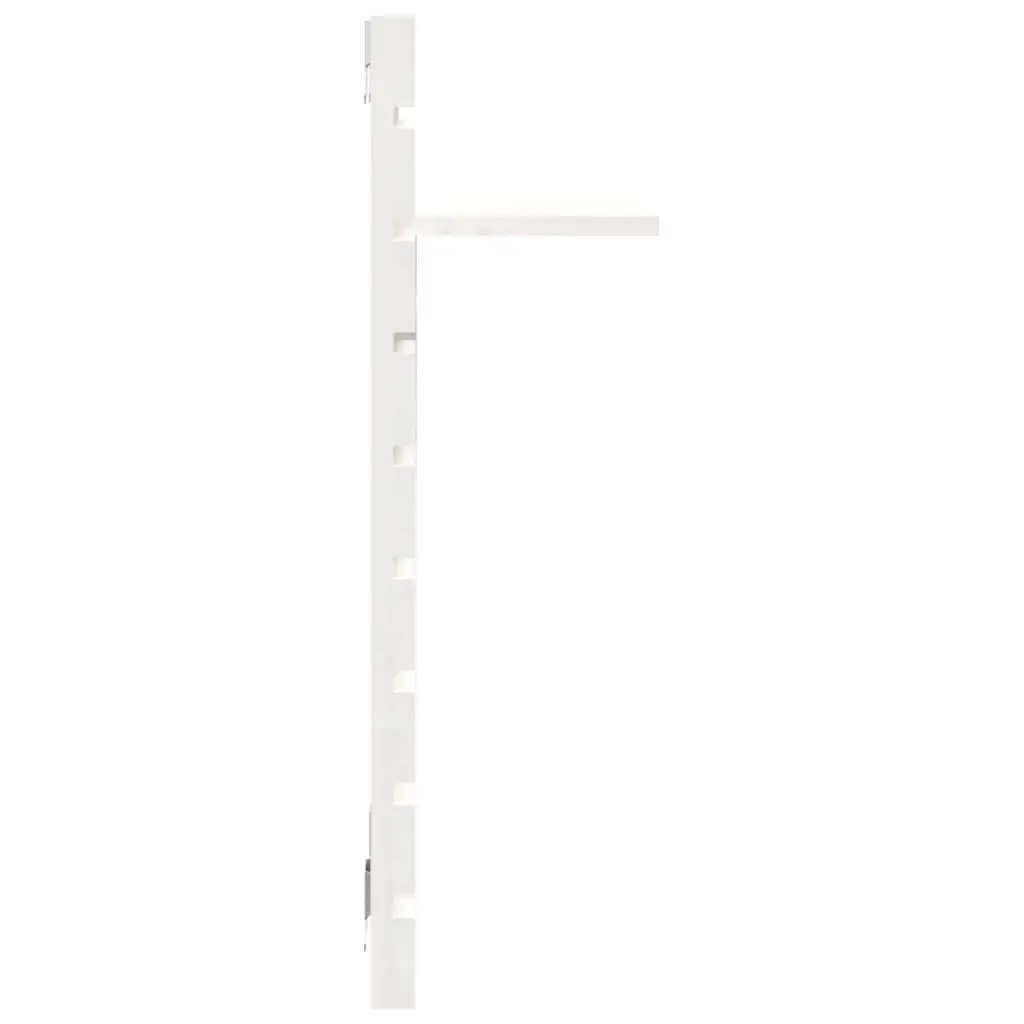 Wall-mounted Bedside Shelves White Solid Pine Wood 2 Piece Storage Display