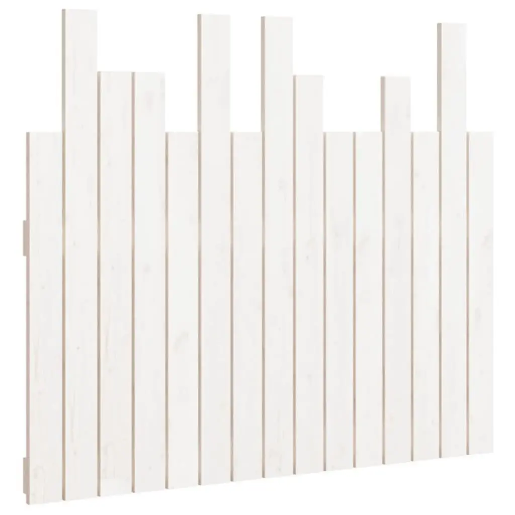 Wall Mounted Headboard White 95.5cm Solid Wood Pine Bedroom Bed Head Panel