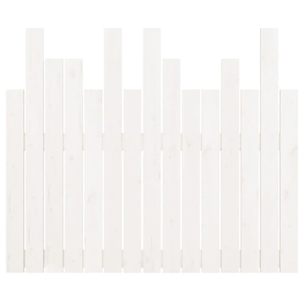 Wall Mounted Headboard White 95.5cm Solid Wood Pine Bedroom Bed Head Panel