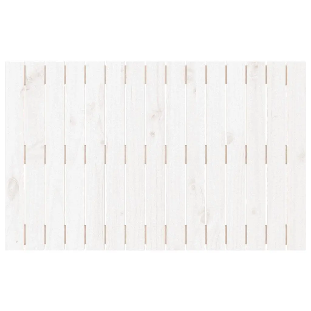 Headboard Wall Mounted White 95.5cm Solid Pine Wood