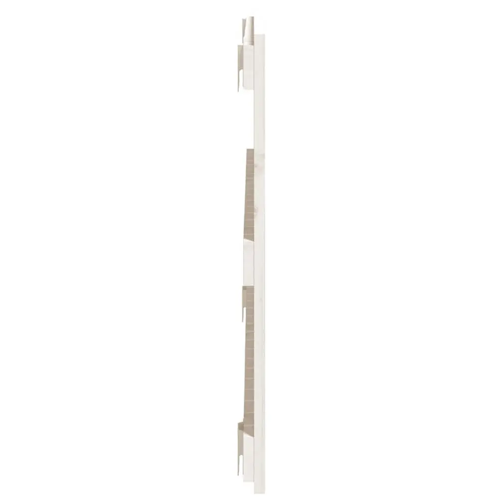 Headboard Wall Mounted White 95.5cm Solid Pine Wood