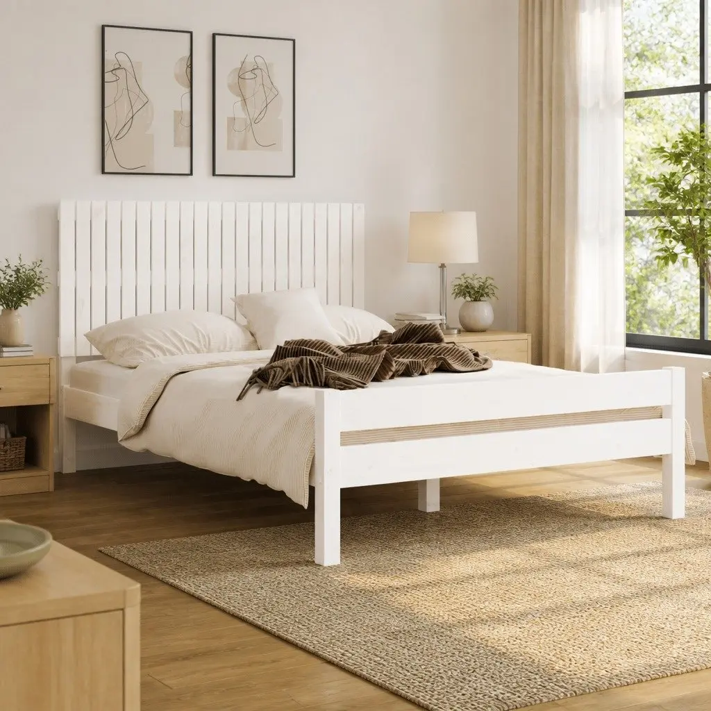 Wall-Mounted Headboard in White 140cm