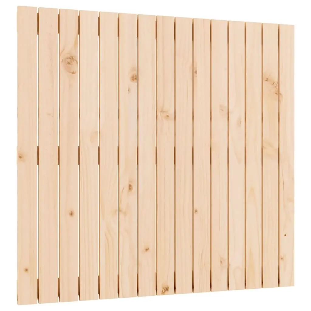 Wall Headboard Brown 95.5cm Solid Pine Wood