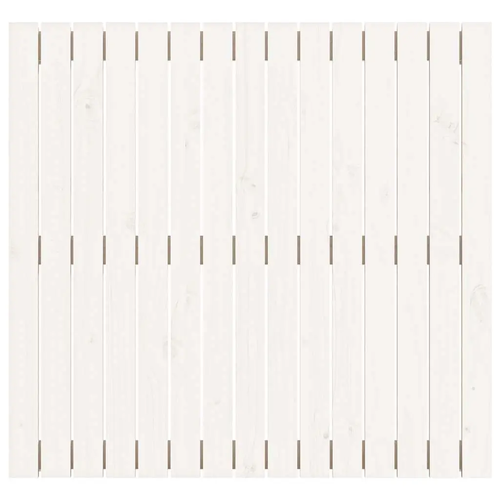Wall Headboard White 95.5cm Solid Pine Wood