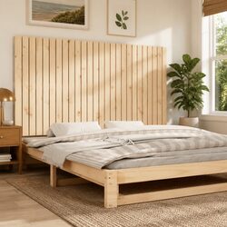 Solid Pine Wood Wall Mounted Headboard 159.5cm