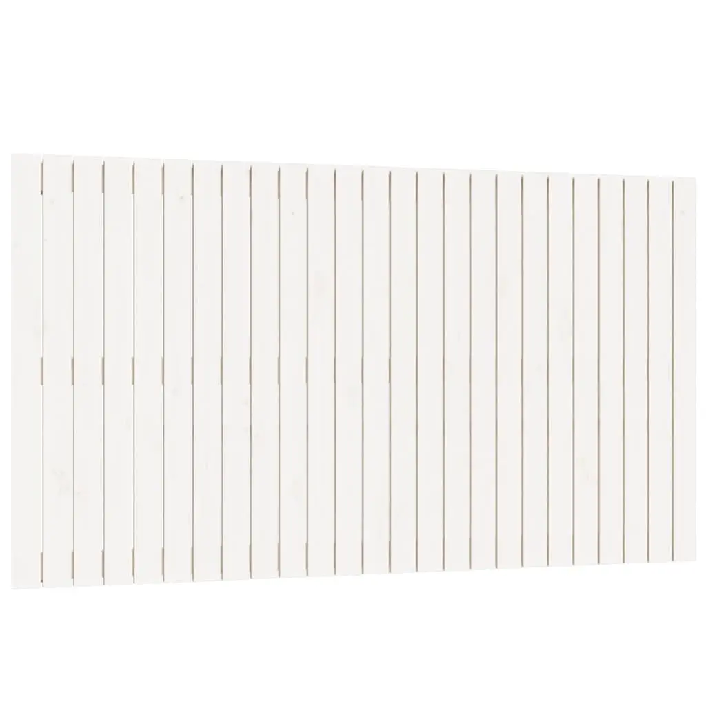 White Wall-Mounted Headboard for Bedroom