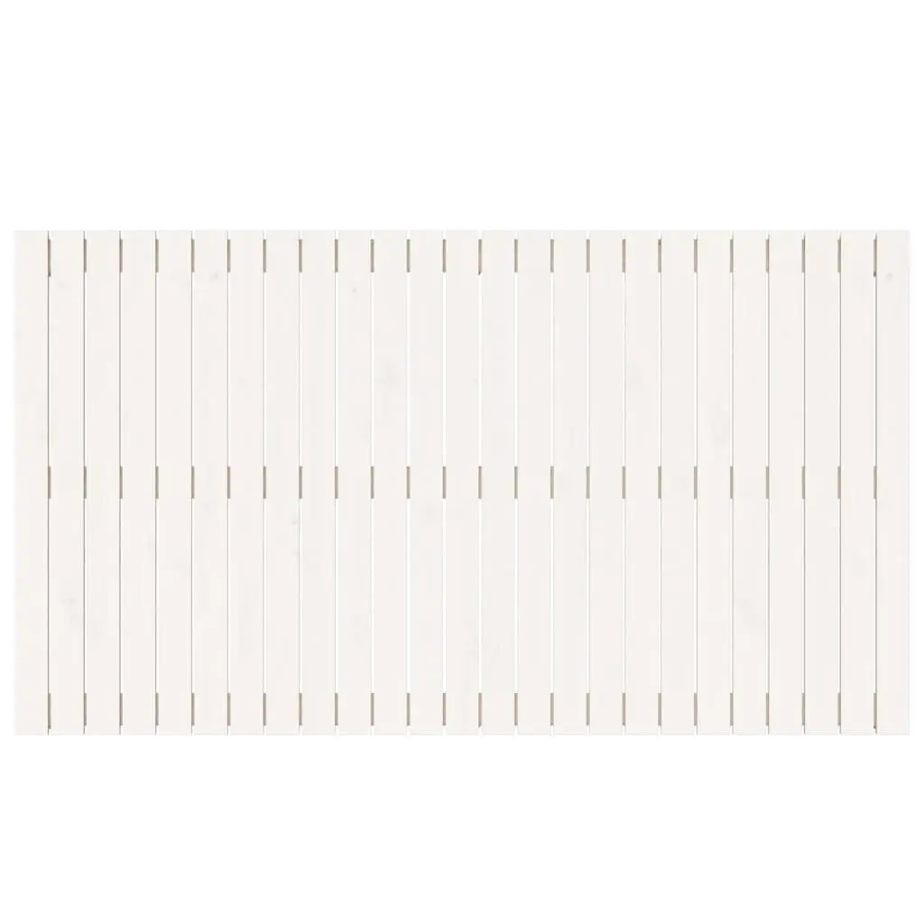White Wall-Mounted Headboard for Bedroom