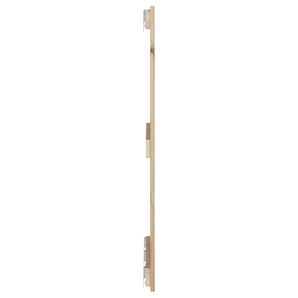 Brown Solid Pine Wall Headboard 185cm for Bedrooms
