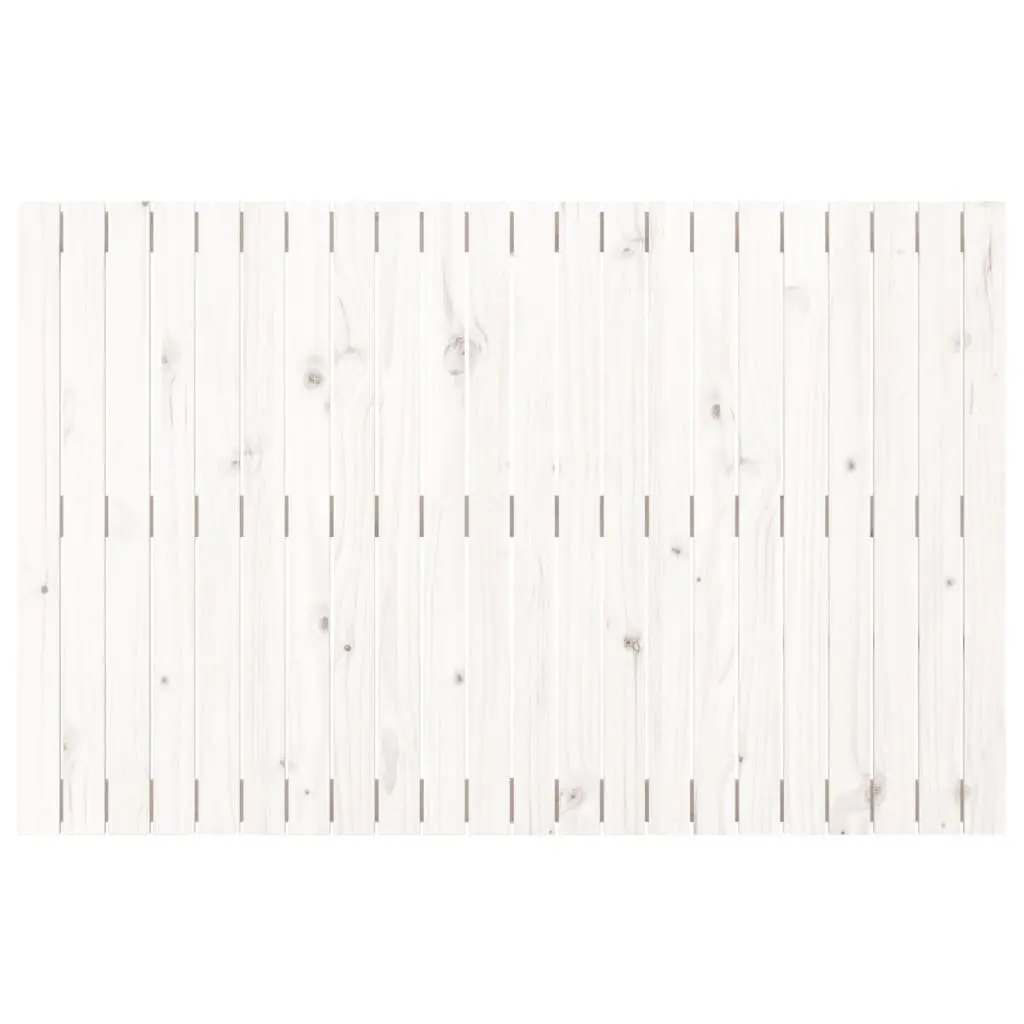 White Solid Pine Wall Headboard 140cm for Bedroom