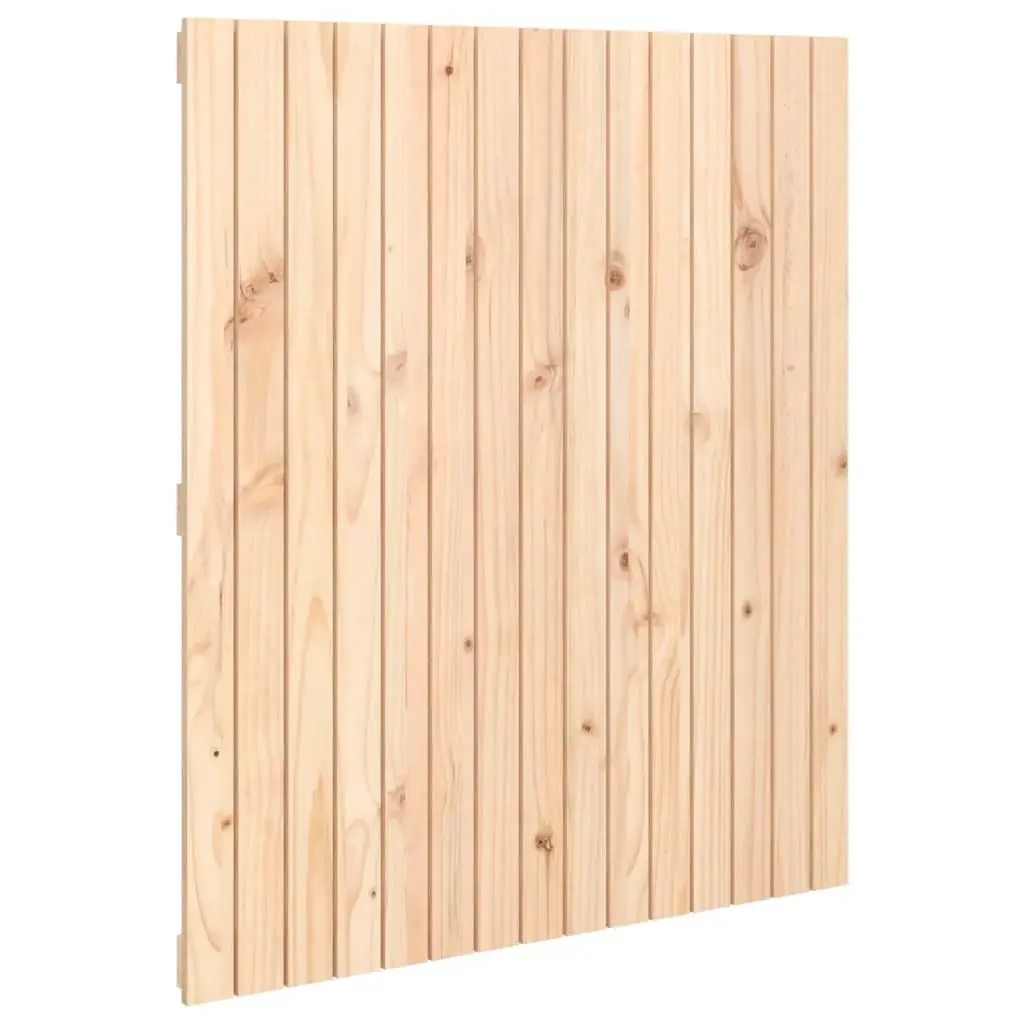 Wall Mounted Headboard Brown 95.5cm Solid Pine Wood