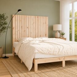 Solid Pine Wood Wall Headboard for Cozy Bedrooms