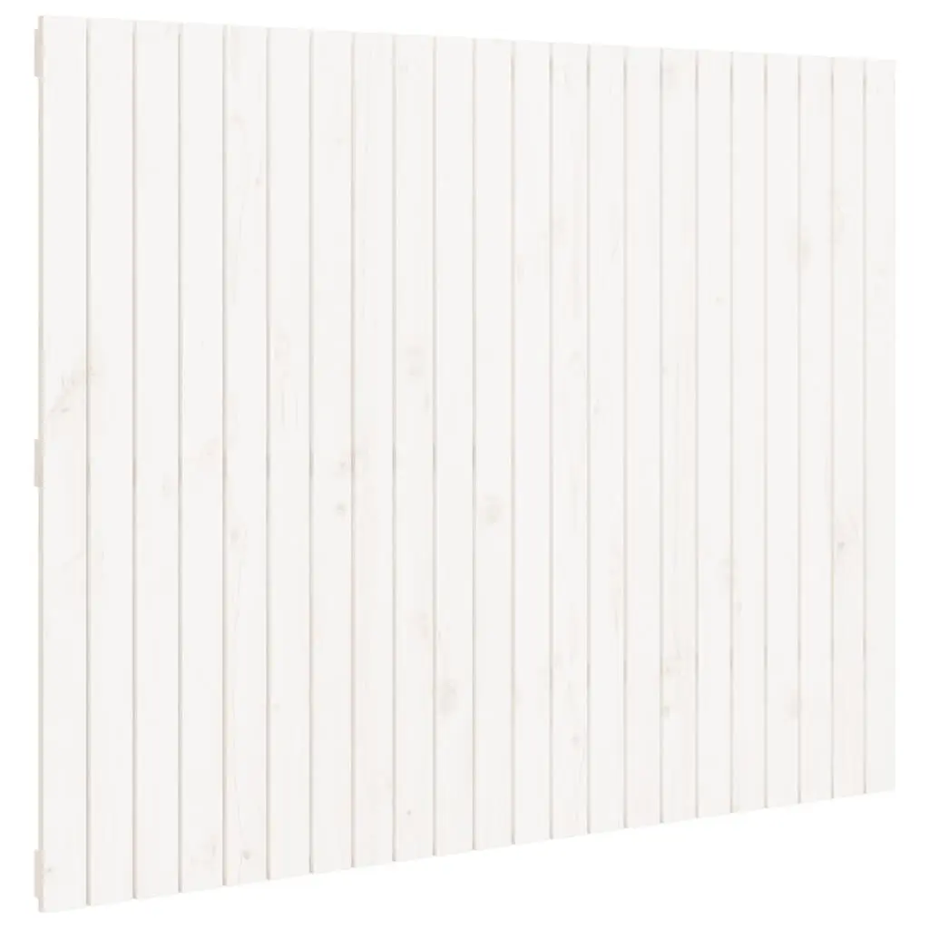White Wall Headboard in Solid Pine 140cm