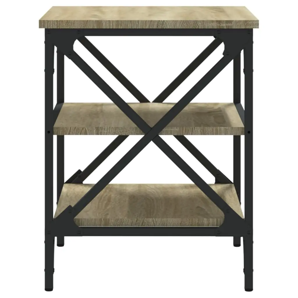 Sonoma Oak Brown Side Tables Set of 2