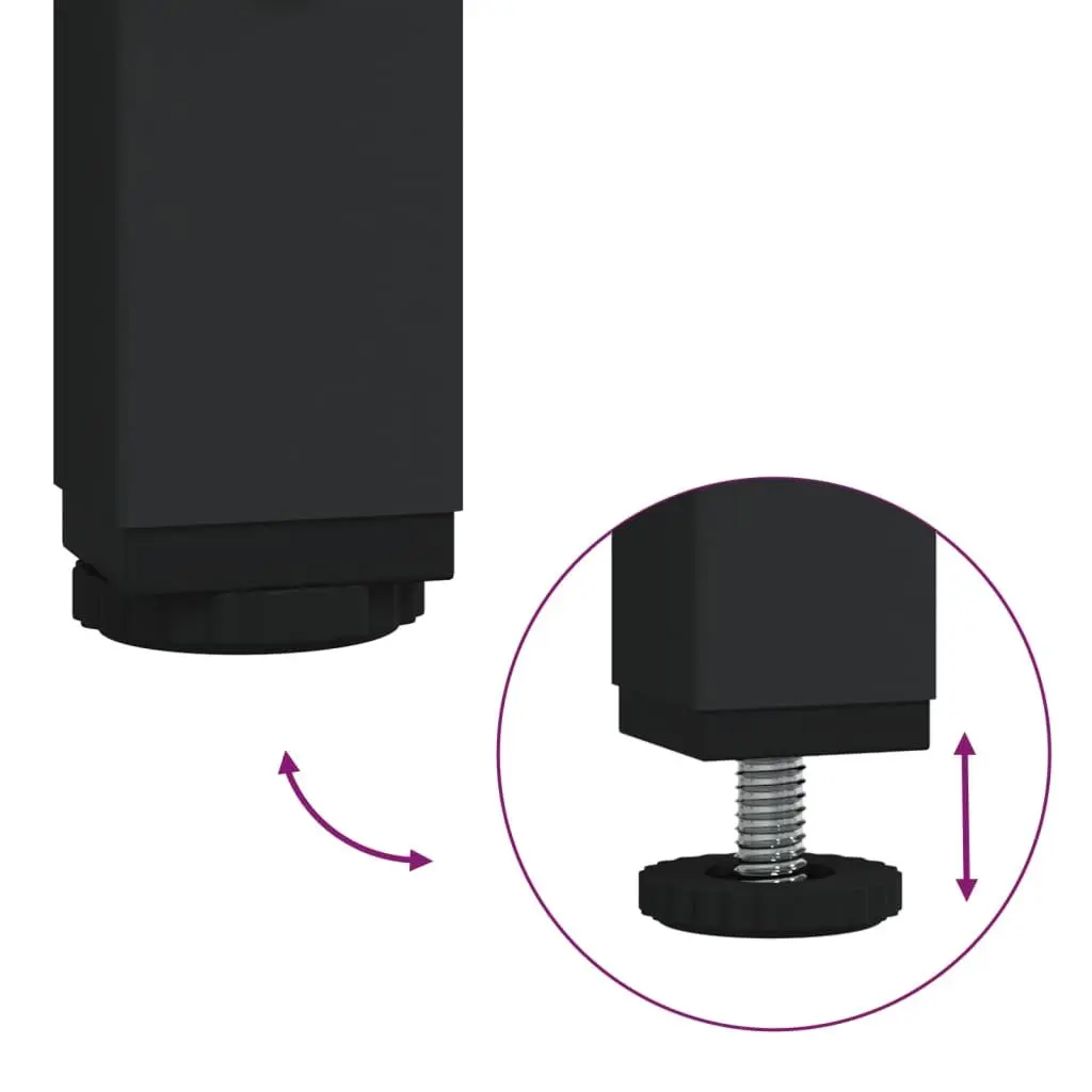 End Tables 2 pcs Brown Industrial Side Table Engineered Wood Storage Furniture