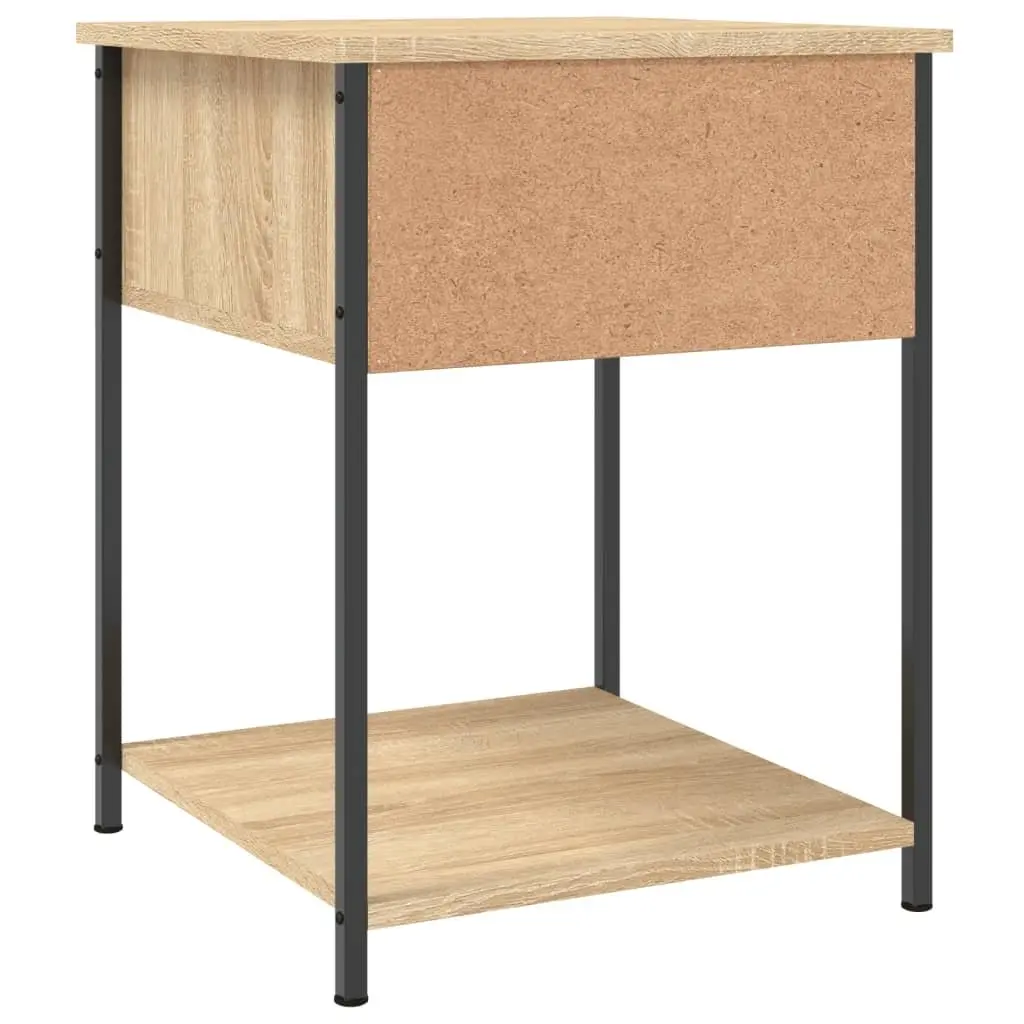 Bedside Tables 2 pcs Brown 44x45x58 cm Engineered Wood Side Cabinet Storage