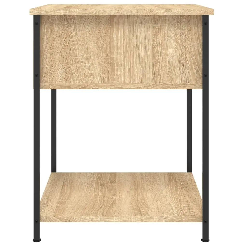 Bedside Tables 2 pcs Brown 44x45x58 cm Engineered Wood Side Cabinet Storage
