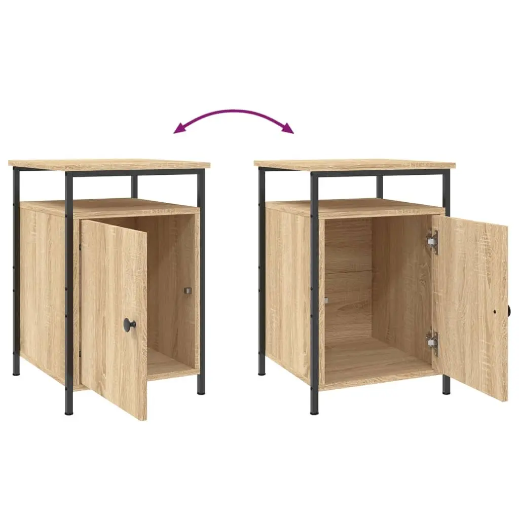 Bedside Cabinet 40x42x60cm Brown Storage Nightstand Side Table Engineered Wood