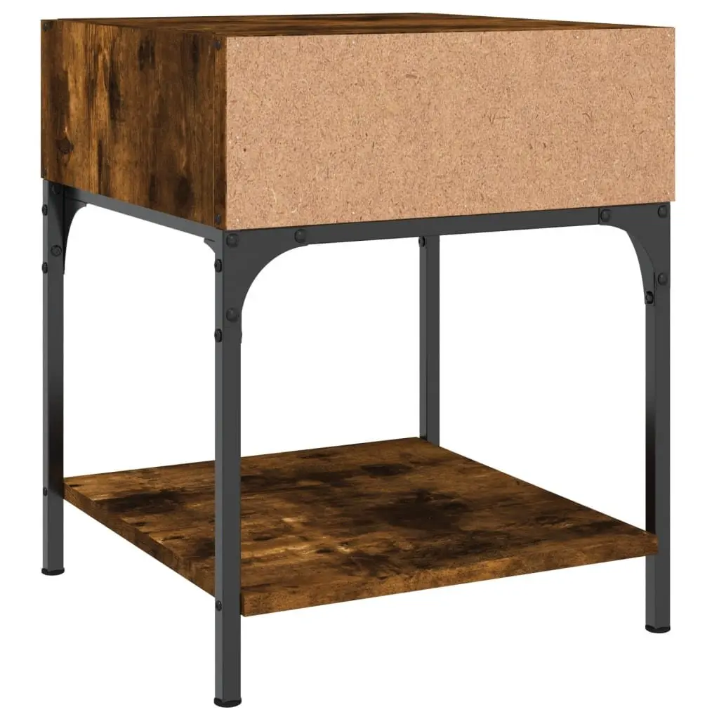 Bedside Tables Brown 40x41x50 cm Engineered Wood Nightstand Cabinet 2 pcs