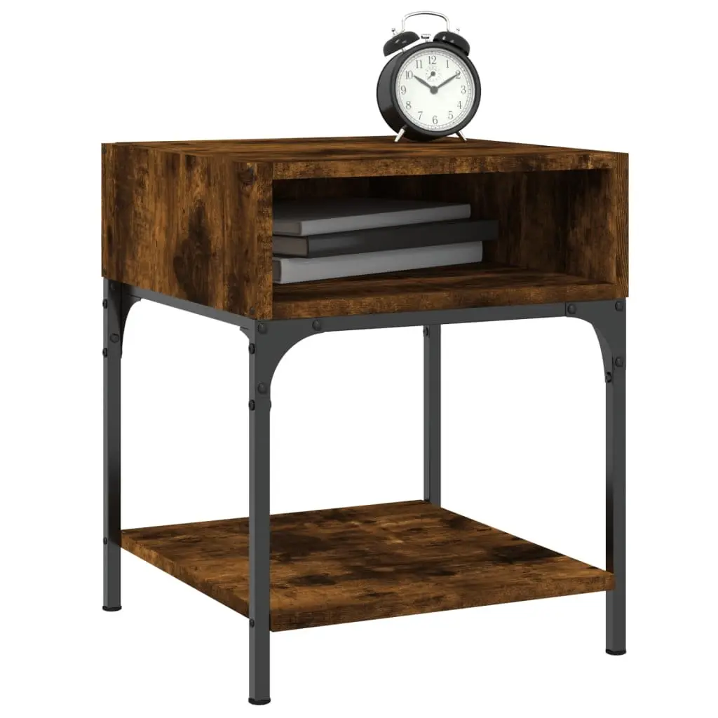 Bedside Tables Brown 40x41x50 cm Engineered Wood Nightstand Cabinet 2 pcs