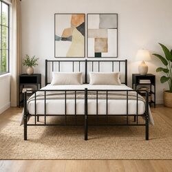 Elegant Black Bedside Tables 2 pcs 35x34.5x70 cm