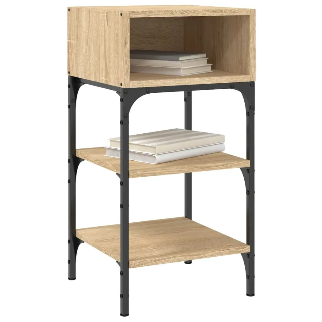 Bedside Tables Brown 35x34.5x70 cm Engineered Wood 2 Piece Nightstand Storage