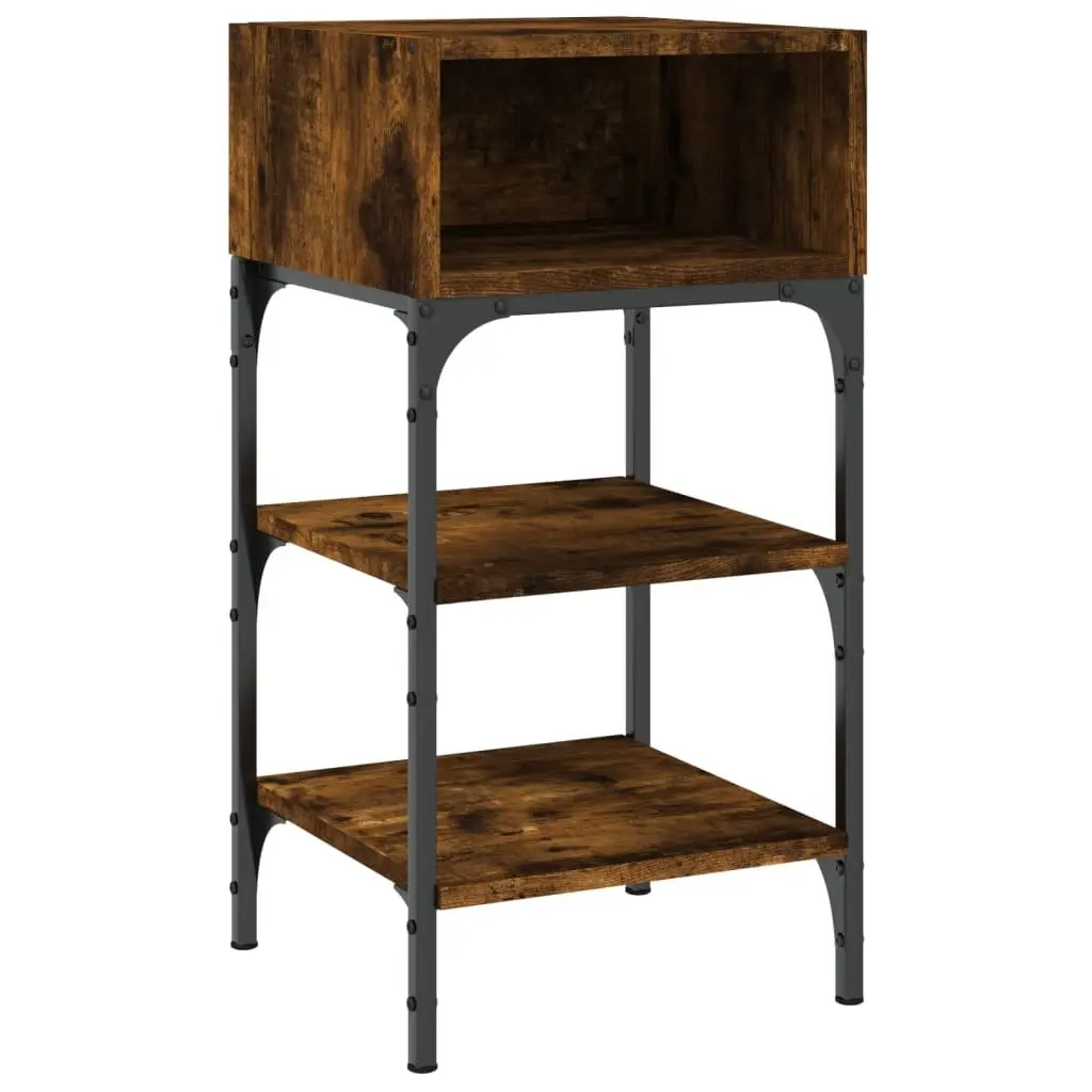 Bedside Tables Brown 35x34.5x70 cm Engineered Wood Nightstand Storage 2 Piece