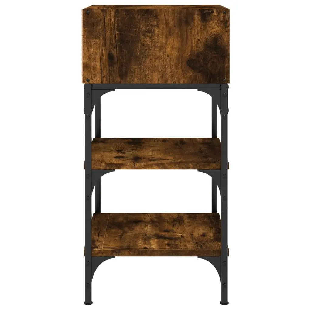 Bedside Tables Brown 35x34.5x70 cm Engineered Wood Nightstand Storage 2 Piece