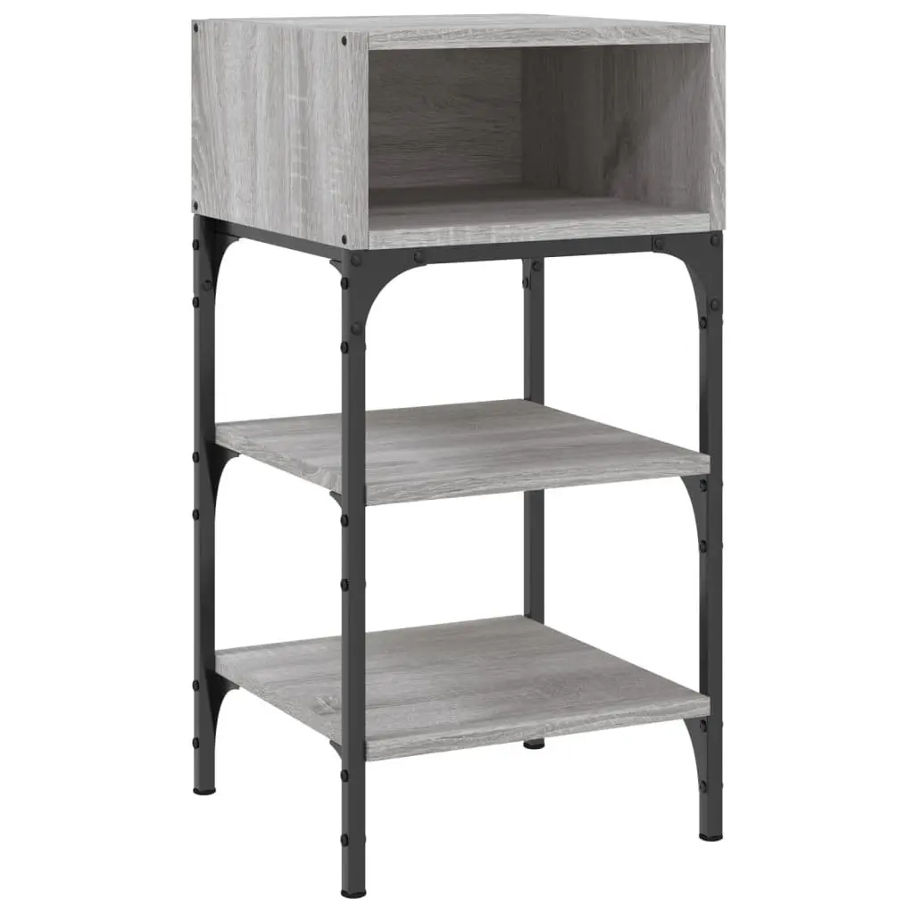Bedside Tables Grey Sonoma 35x34.5x70 cm Engineered Wood Nightstand 2 pcs