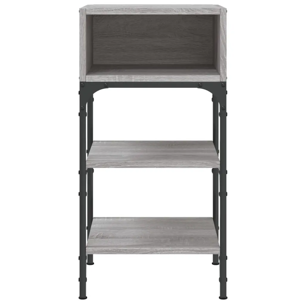 Bedside Tables Grey Sonoma 35x34.5x70 cm Engineered Wood Nightstand 2 pcs