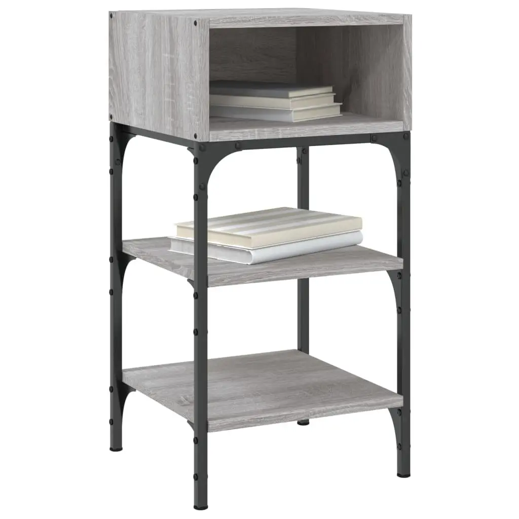 Bedside Tables Grey Sonoma 35x34.5x70 cm Engineered Wood Nightstand 2 pcs