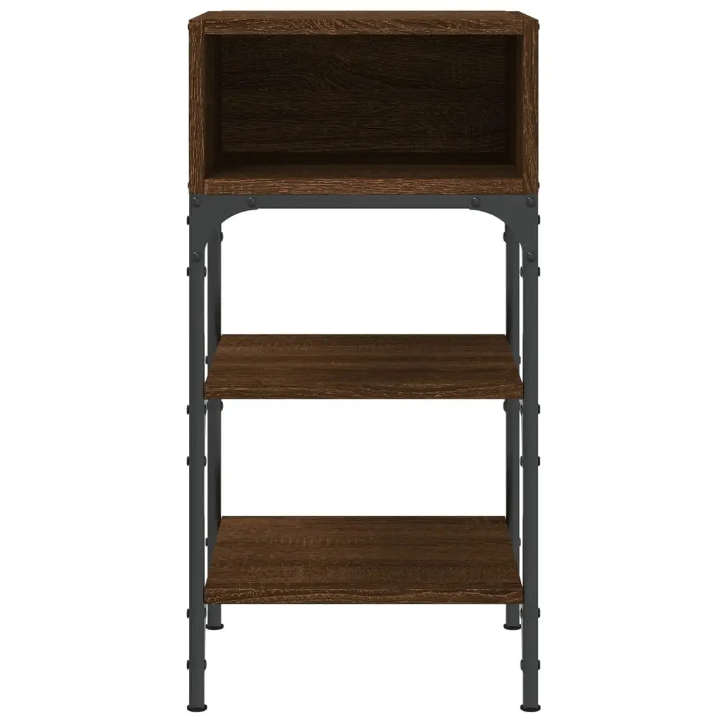 Bedside Tables Brown Oak 35x34.5x70 cm Engineered Wood Side Cabinet 2 Piece