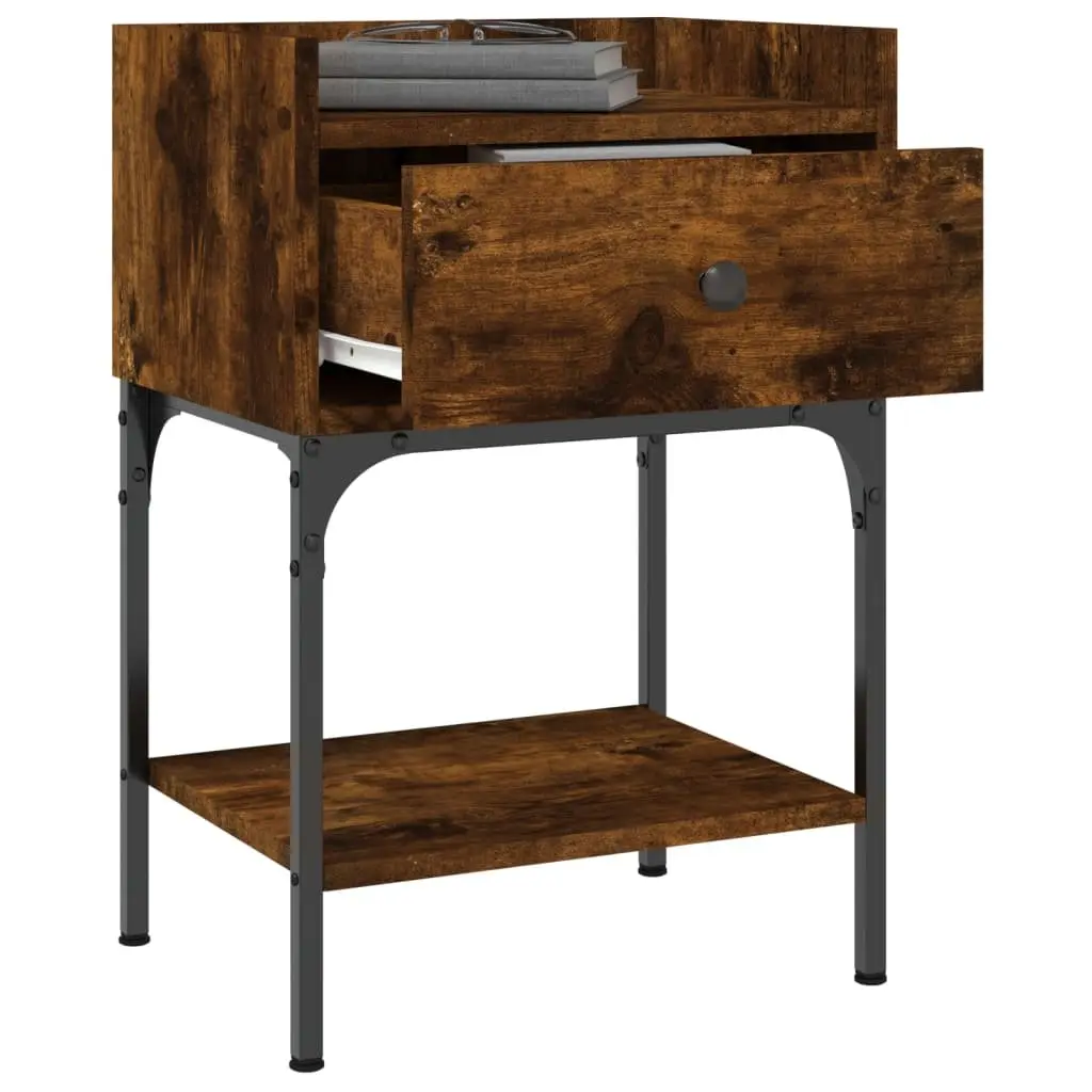 Brown Bedside Tables 2 pcs 40.5x31x60 cm