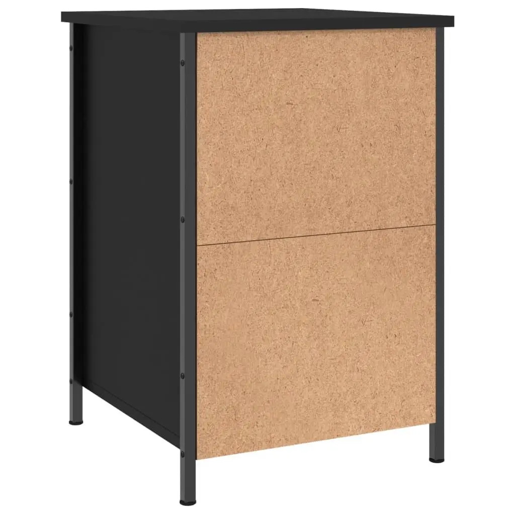 Black Bedside Cabinets 2 pcs 40x42x60 cm