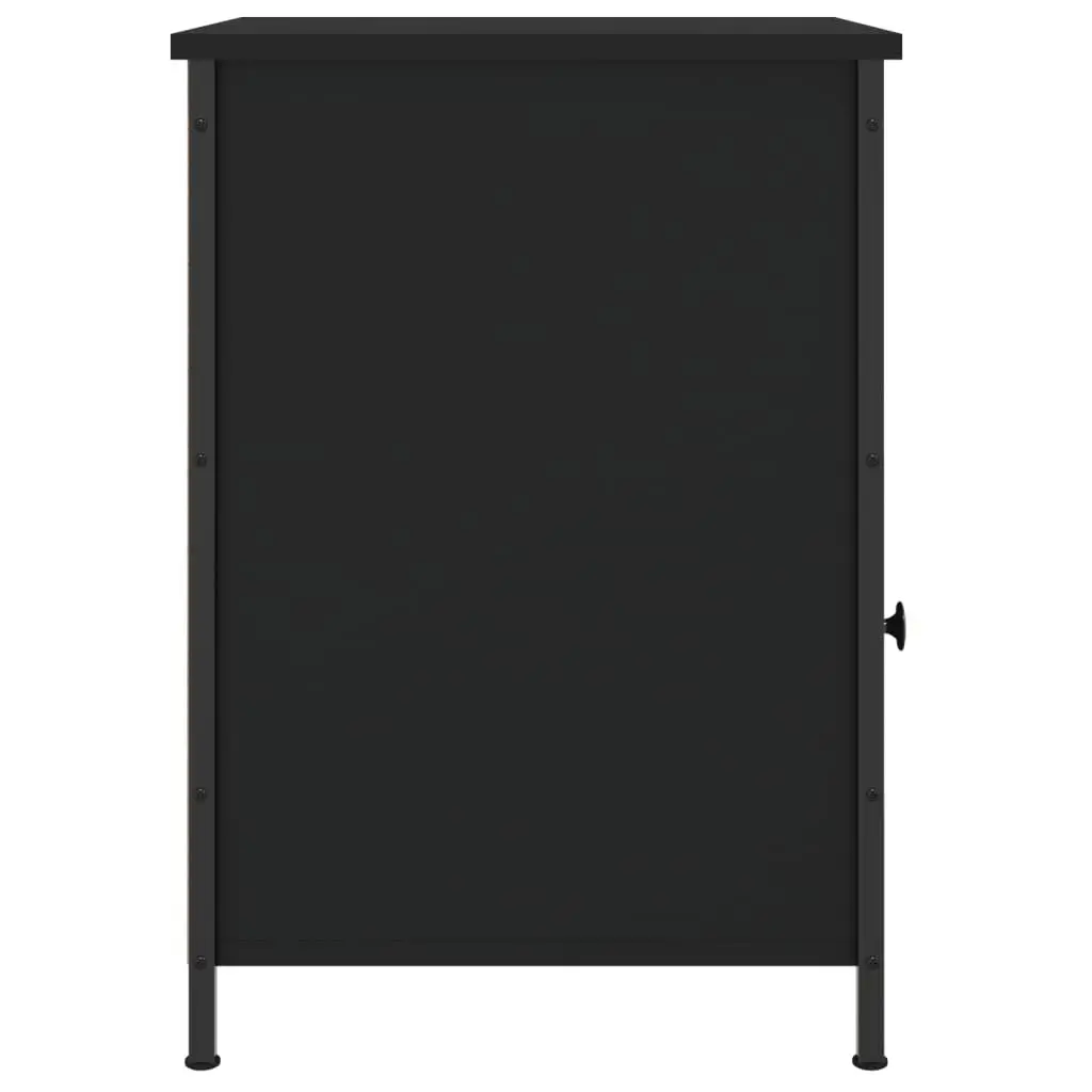 Black Bedside Cabinets 2 pcs 40x42x60 cm