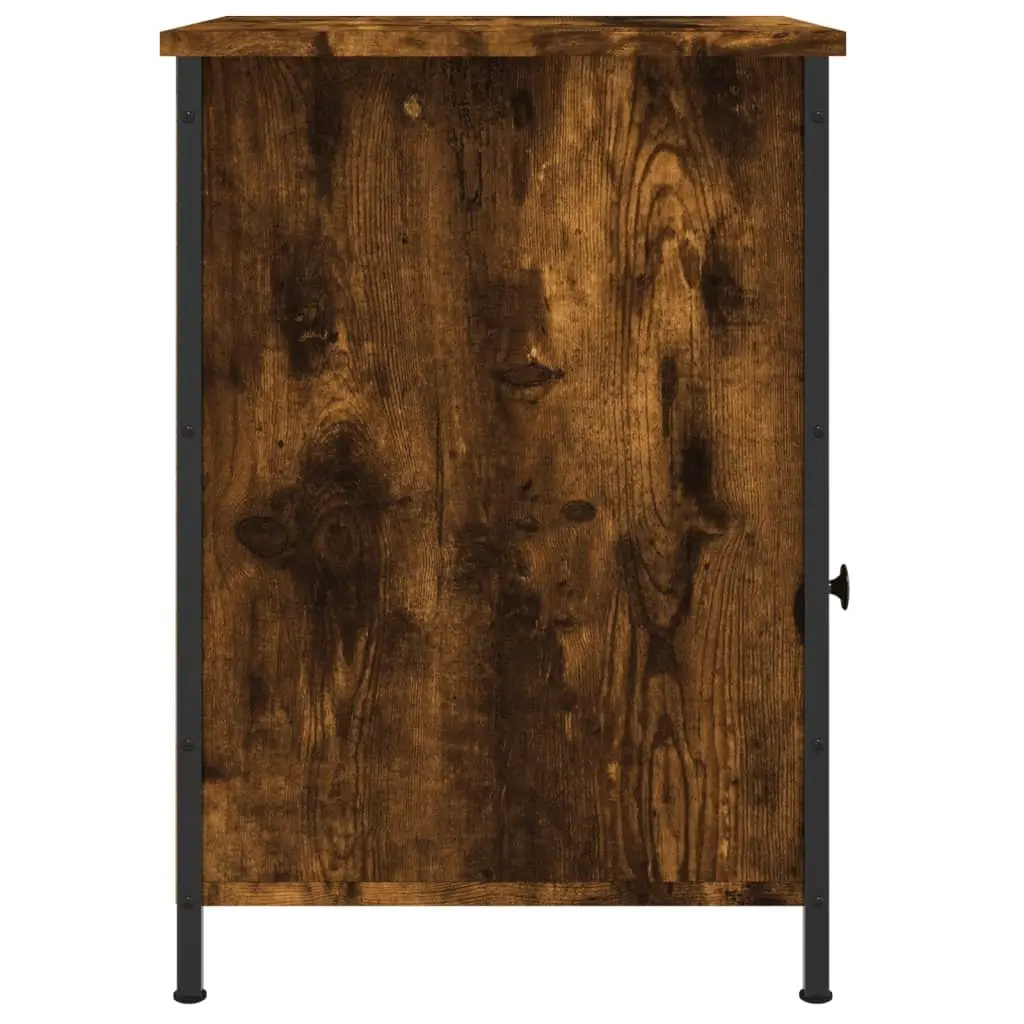 Bedside Cabinets 2 pcs Brown Engineered Wood Nightstands Storage Furniture