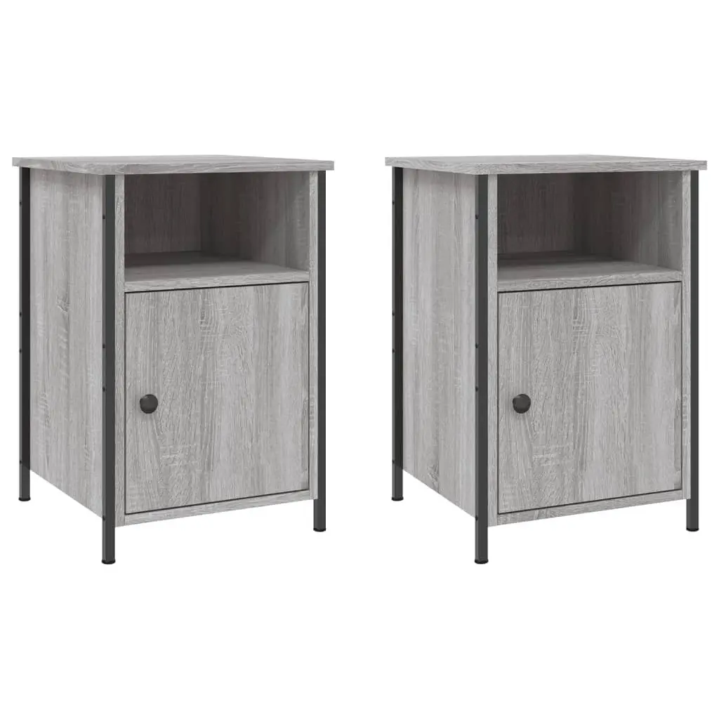 Grey Sonoma Nightstand Storage Set