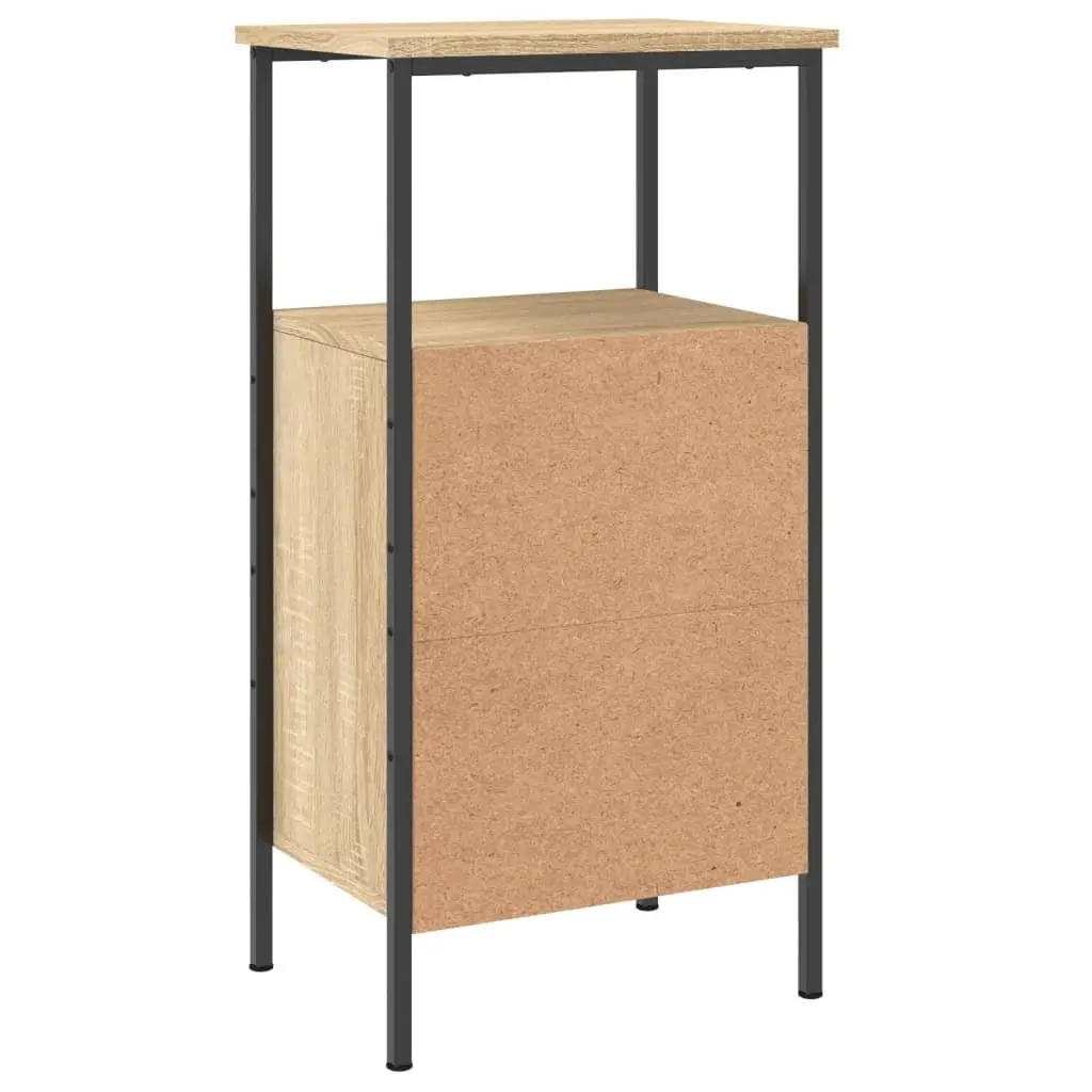 Bedside Cabinets Industrial Brown 41x31x80 cm Engineered Wood 2 Piece