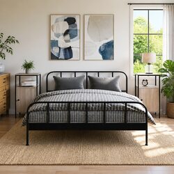 Set of 2 Grey Sonoma Industrial Nightstands