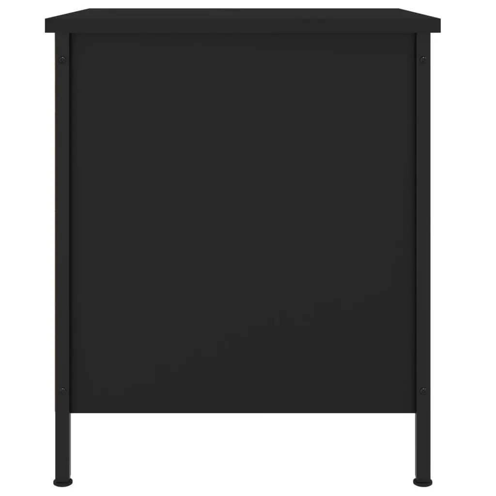 Bedside Cabinets 2 pcs Black 40x42x50 cm Storage Nightstand Bedroom Furniture