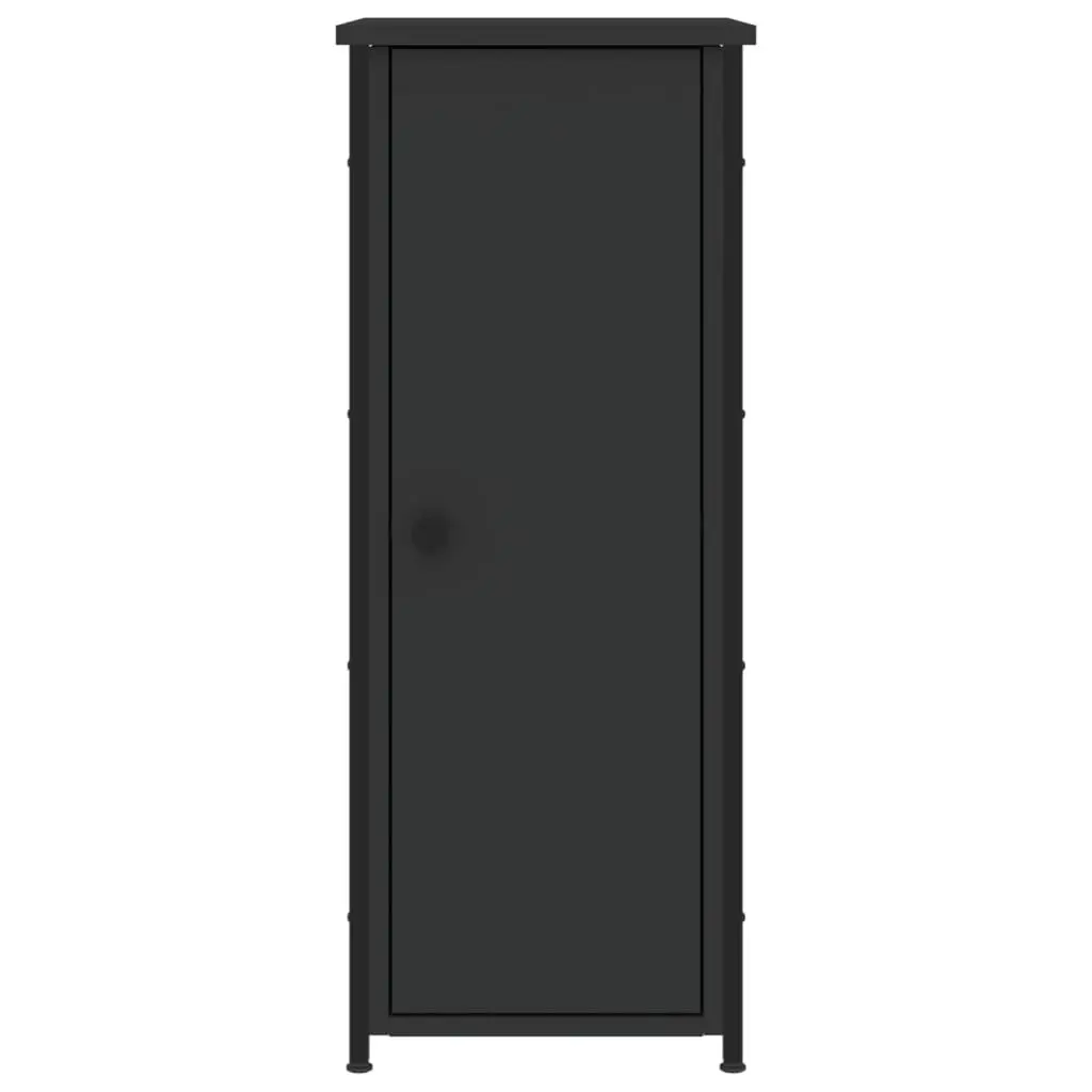Black Bedside Cabinets Set of 2 32x42x80 cm