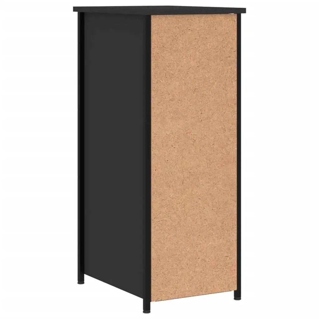 Black Bedside Cabinets Set of 2 32x42x80 cm