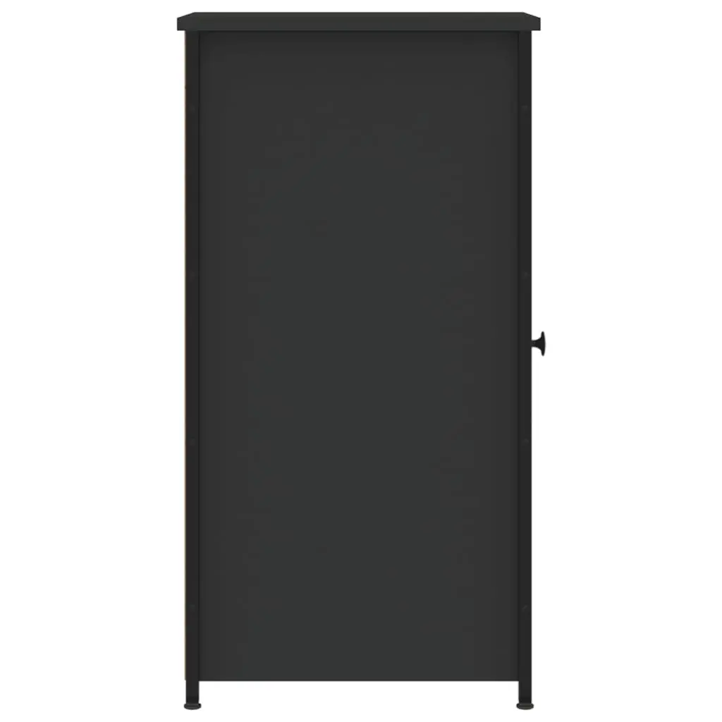 Black Bedside Cabinets Set of 2 32x42x80 cm