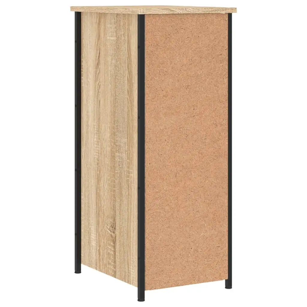 Bedside Cabinets 2 pcs Brown 32x42x80 cm Engineered Wood Nightstands Storage