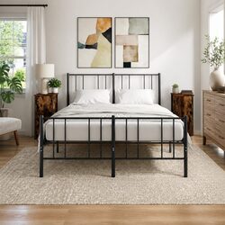 Industrial Style Bedside Cabinets - Set of 2 in Brown