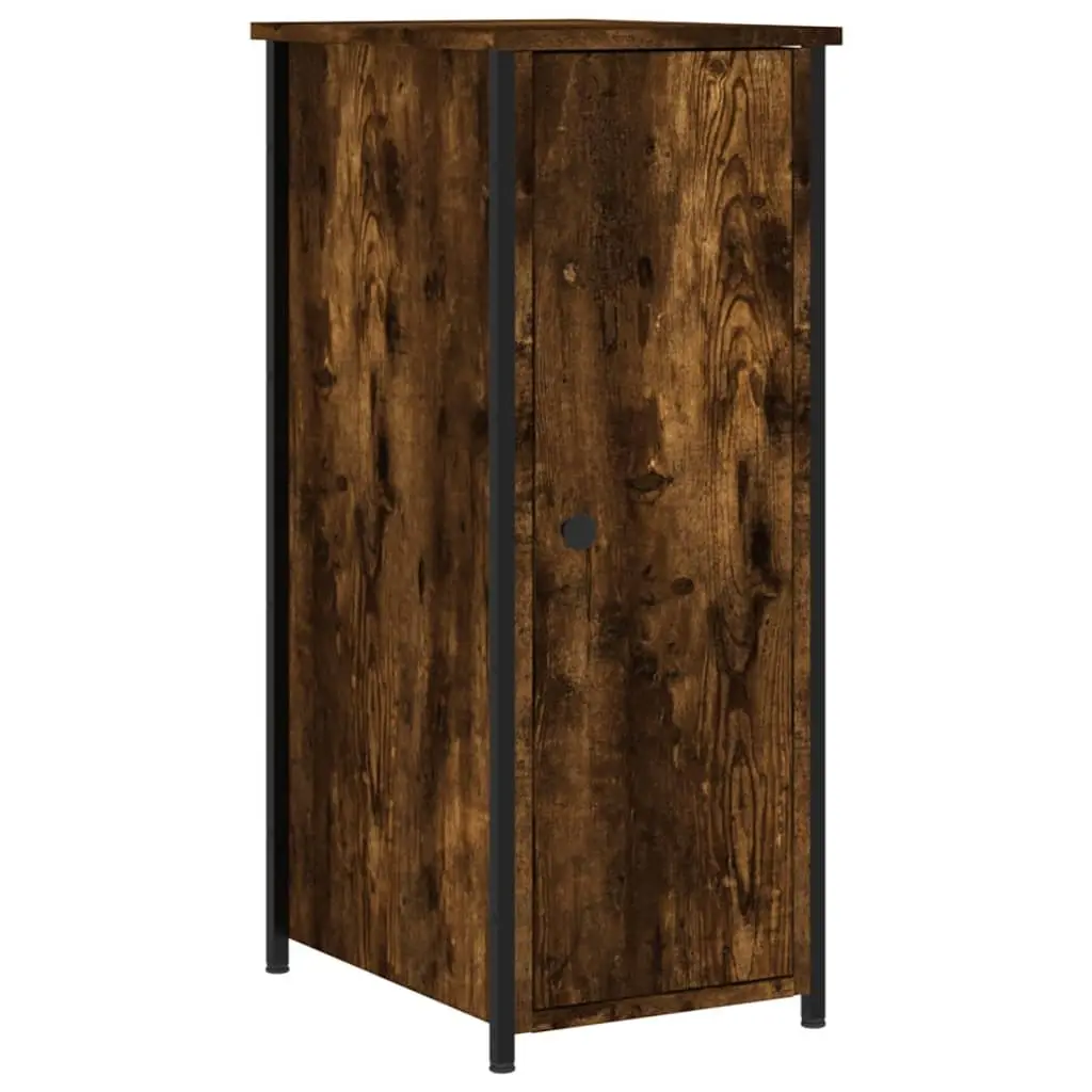 Bedside Cabinets Industrial Style Brown 32x42x80 cm Engineered Wood with Iron Frame 2 Piece